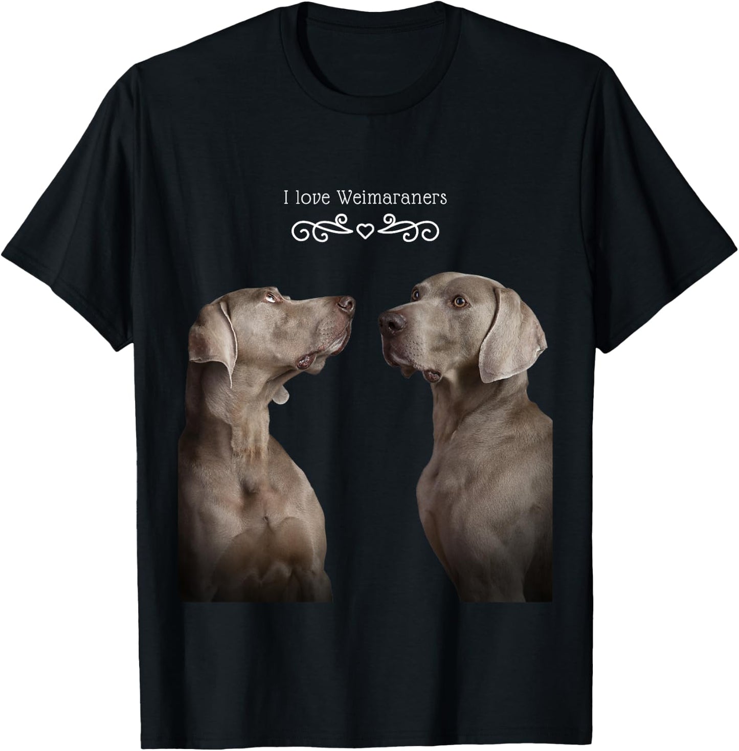 Weimaraner Dog Women Kids T-Shirt - T-Shirt | Black