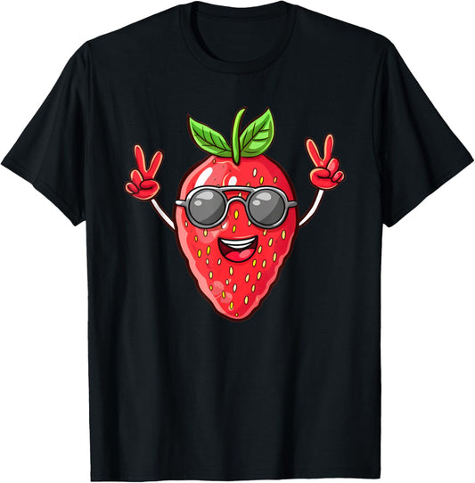 Funny Strawberry T-Shirt - T-Shirt | Black