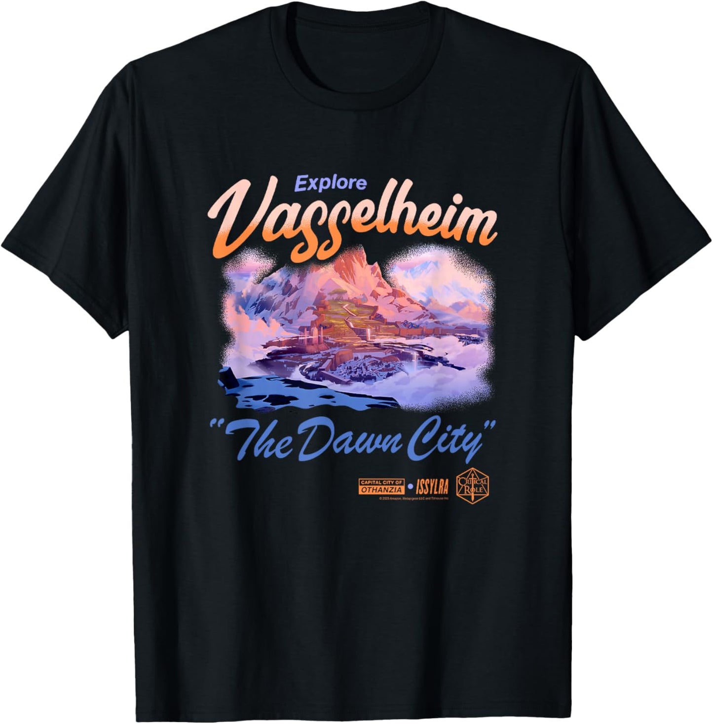 The Legend of Vox Machina Explore Vasselheim T-Shirt - T-Shirt | Black