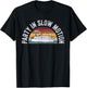 Best Pontoon Captain Shirt Gifts Boat Party in Slow Motion T-Shirt - T-Shirt | Black