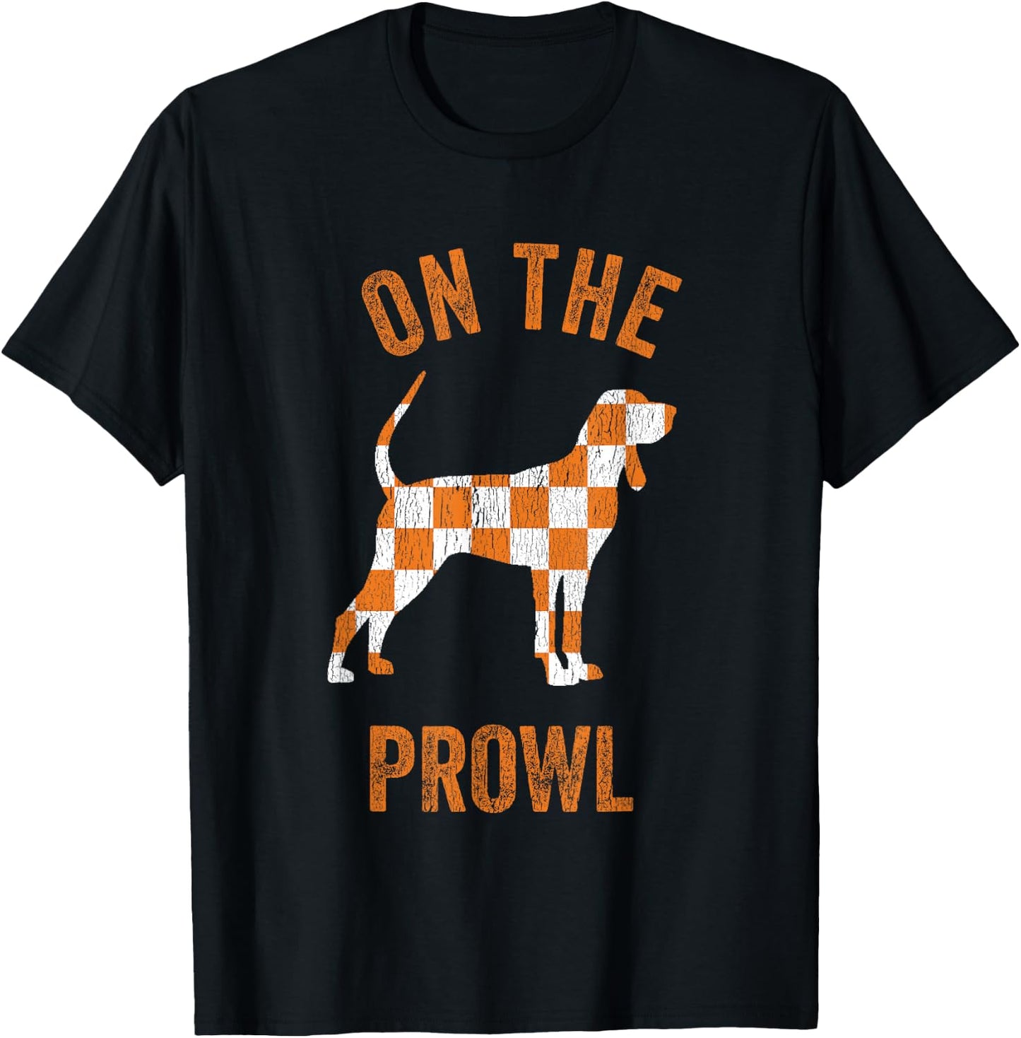 Hound On The Prowl Tennessee Dog TN Home State Volunteers T-Shirt - T-Shirt | Black