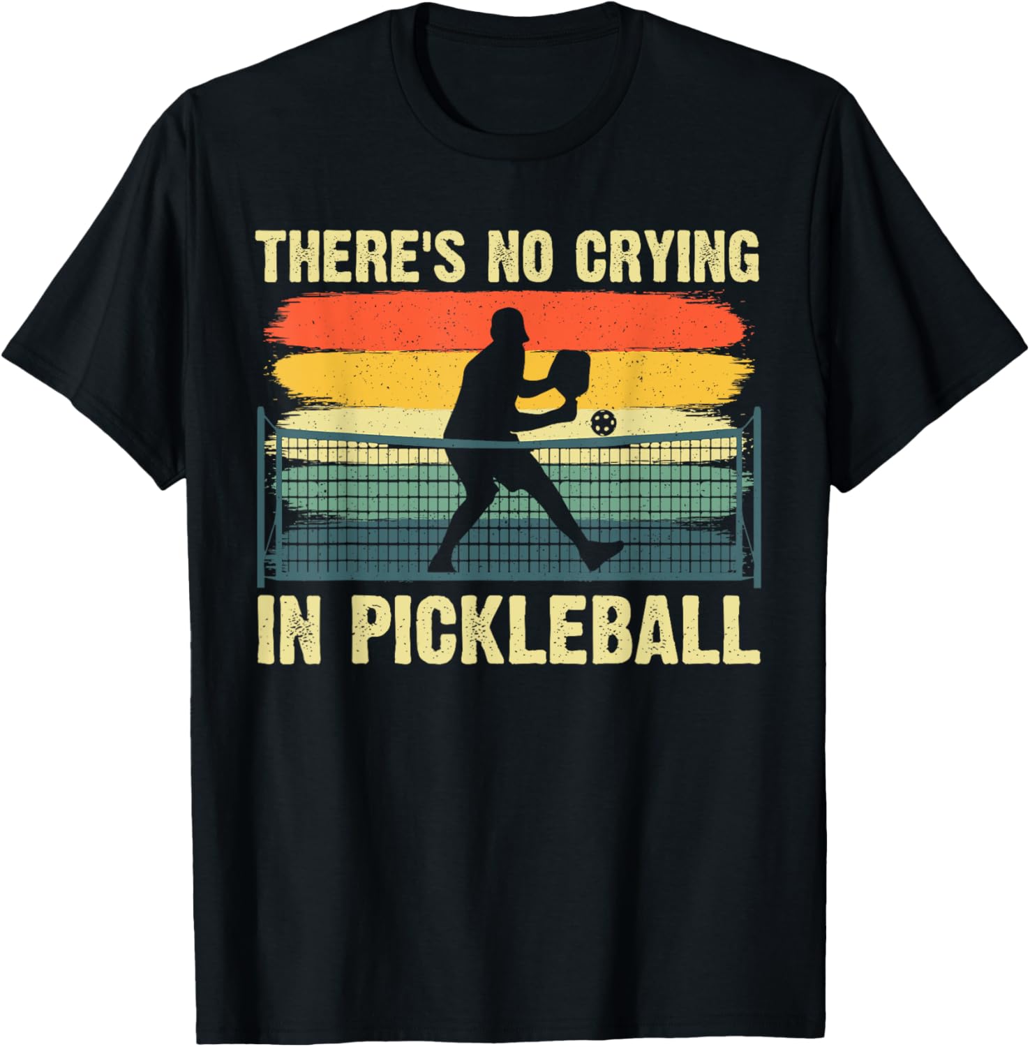 Funny Pickleball Art Women Pickleball Player Paddle T-Shirt - T-Shirt | Black
