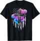 Faith Rose Watercolor Cross (on back) T-Shirt - T-Shirt | Black
