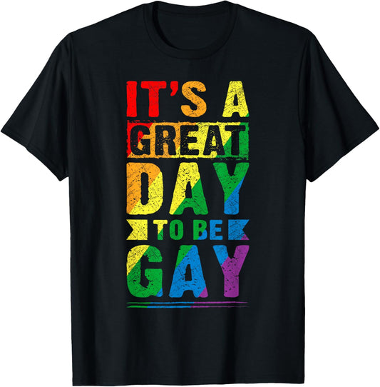 LGBT Spruch, Regenbogen LGBT Pride Flaggenfarben T-Shirt - T-Shirt | Black