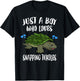 Just A Boy Who Loves Snapping Turtles T-Shirt - T-Shirt | Black