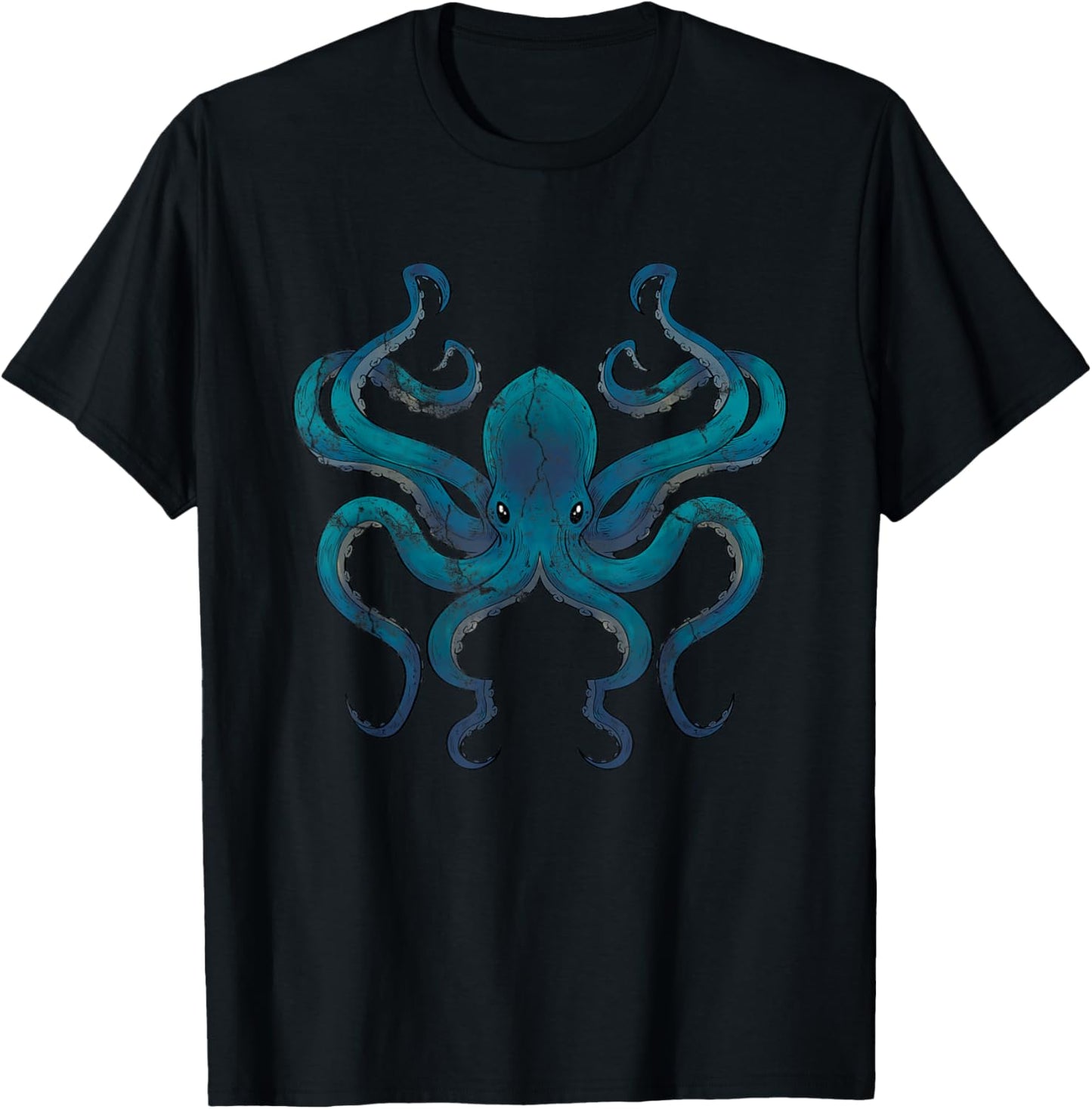 Underwater World Animal Gift Octopus T-Shirt - T-Shirt | Black