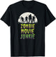 Vintage Horror Zombie Movie Junkie Retro 80s Films T-Shirt - T-Shirt | Black