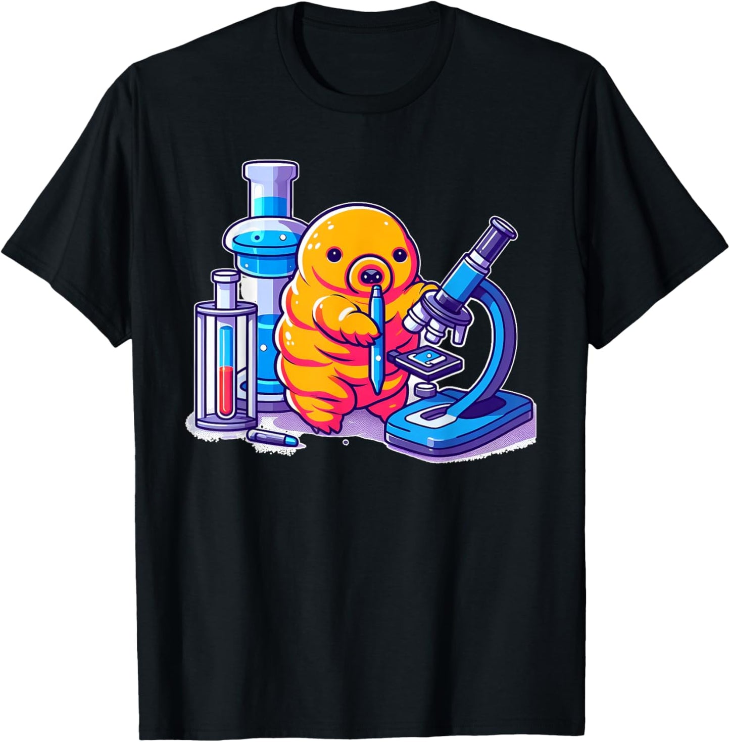 Microbiologist Tardigrade Water Bear In Microbiology Lab T-Shirt - T-Shirt | Black
