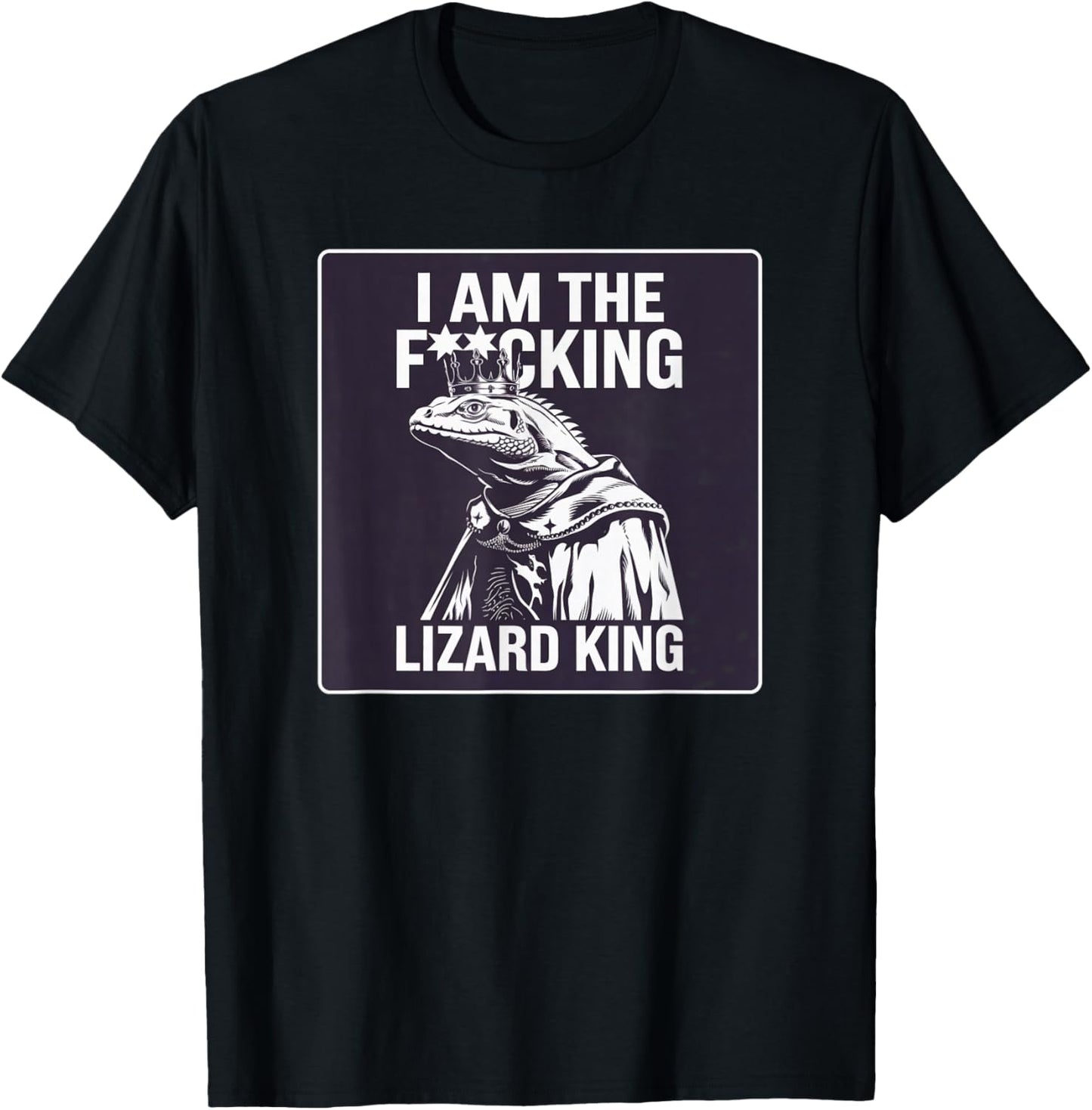 I Am the Lizard King Robert California Office Humor Funny T-Shirt - T-Shirt | Black