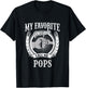 My Favorite People Call Me Pops Grandfather Grandpa T-Shirt - T-Shirt | Black