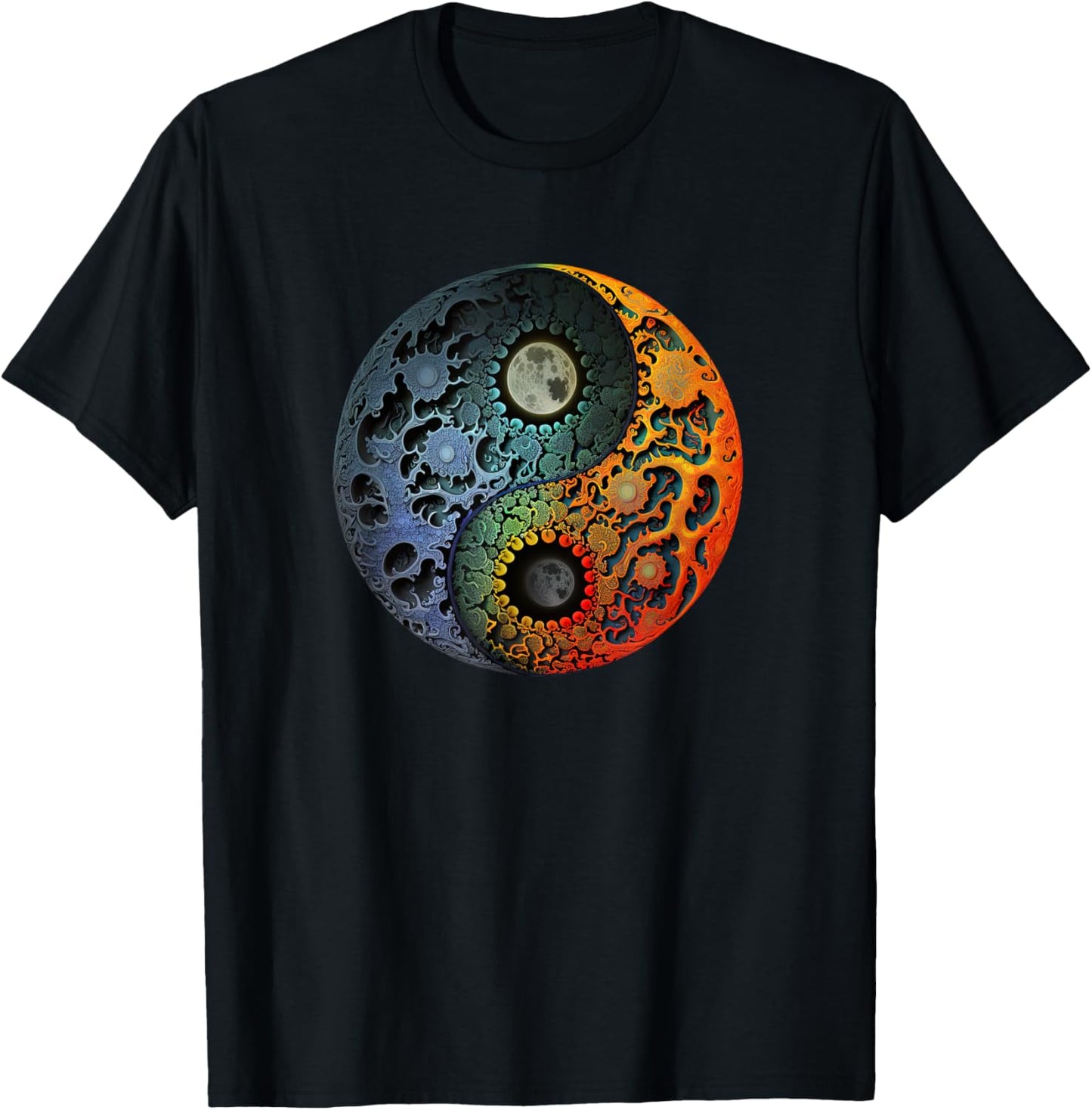 Yinyang Yoga Zen Yin yang Meditation T-Shirt - T-Shirt | Black