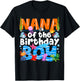 Nana Under Sea Birthday Party Boys Ocean Sea Animals Themed T-Shirt - T-Shirt | Black