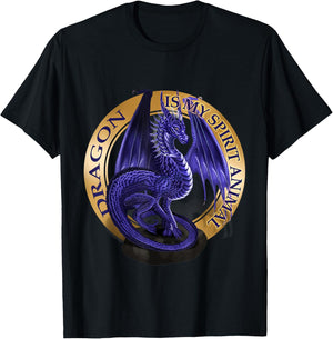 Dragon Is My Spirit Animal Fantasy Lover T-Shirt - T-Shirt | Black