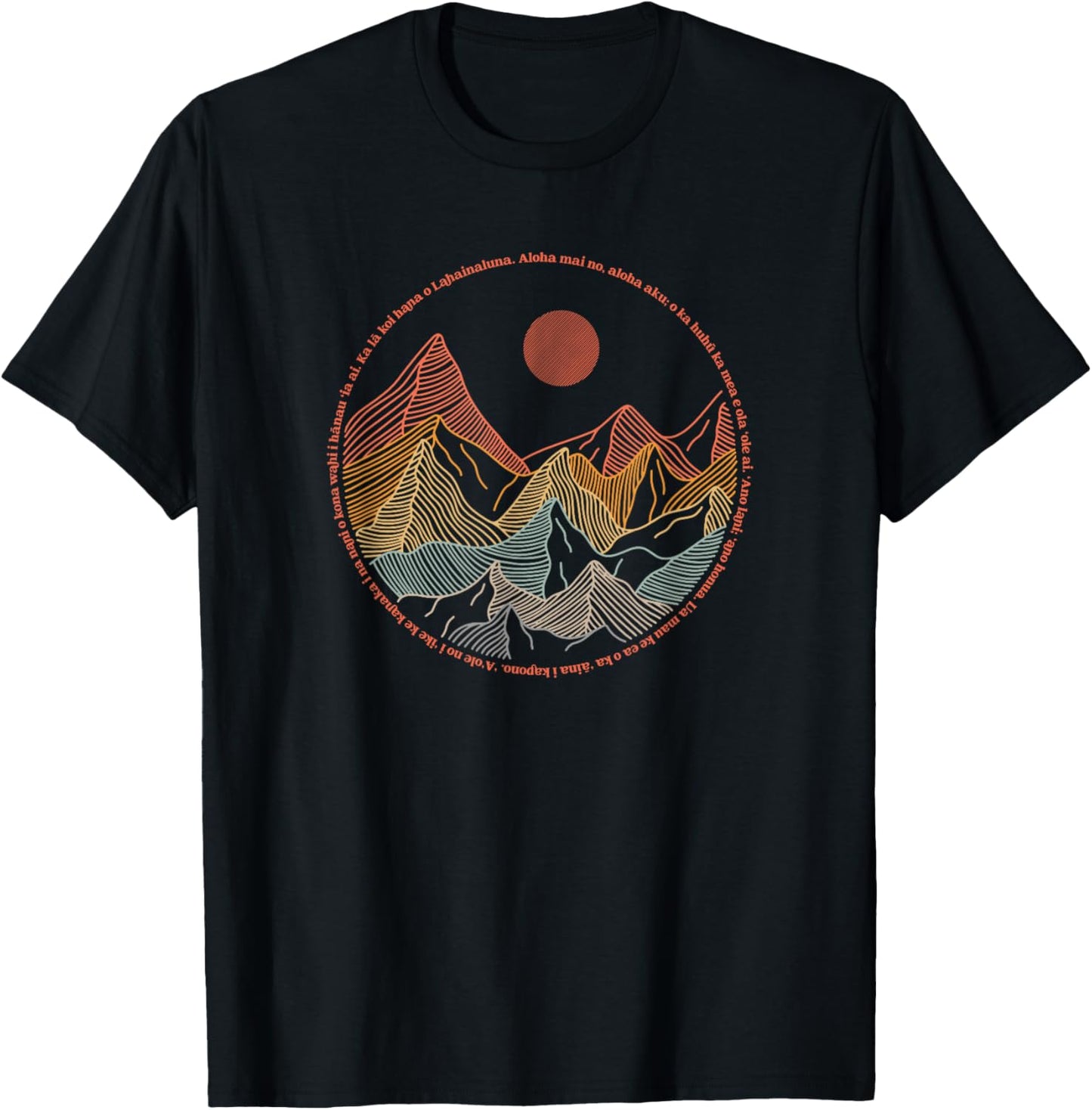 Sayings of Lahaina Maui Hawaii - Vintage Style T-Shirt - T-Shirt | Black