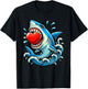 Shark Holding Hearts Valentine's Day Kids Family Group T-Shirt - T-Shirt | Black