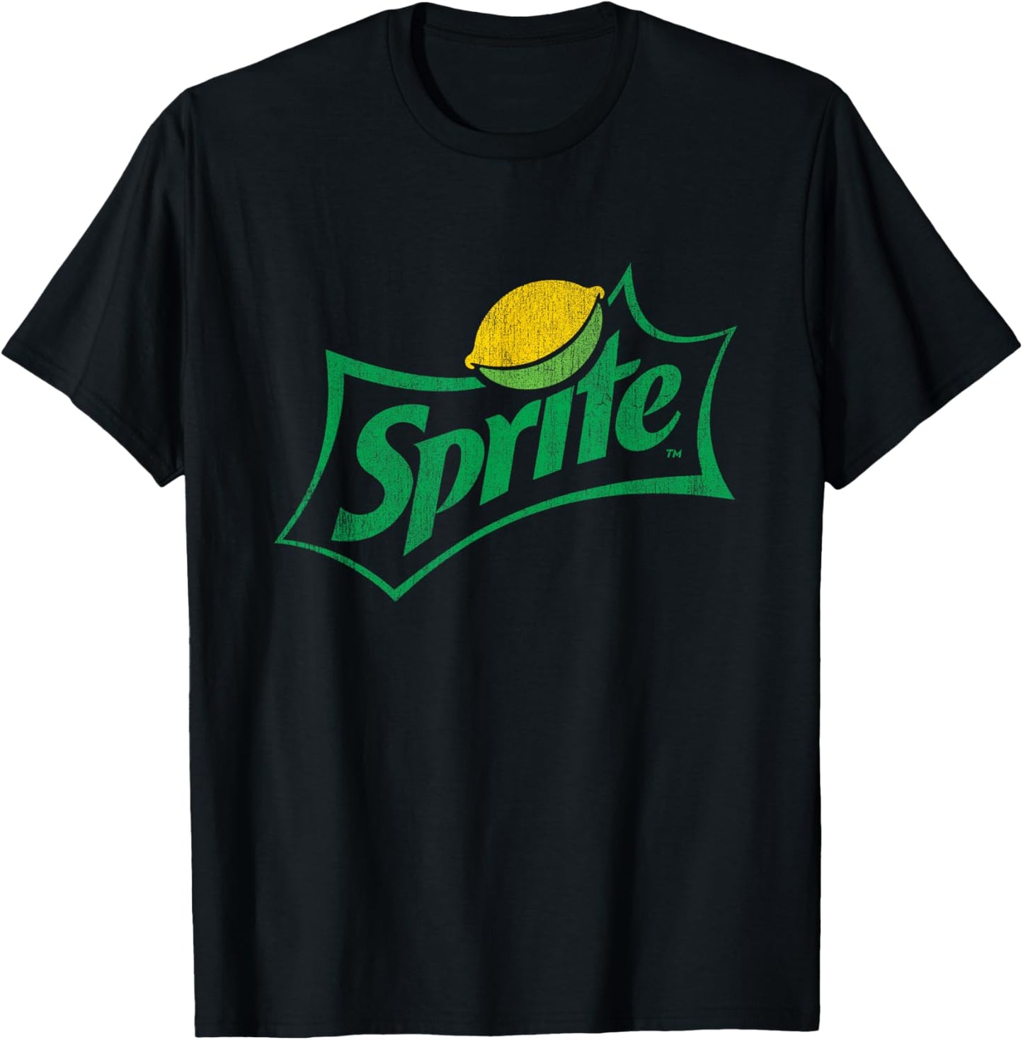 Sprite Distressed Logo T-Shirt - T-Shirt | Black