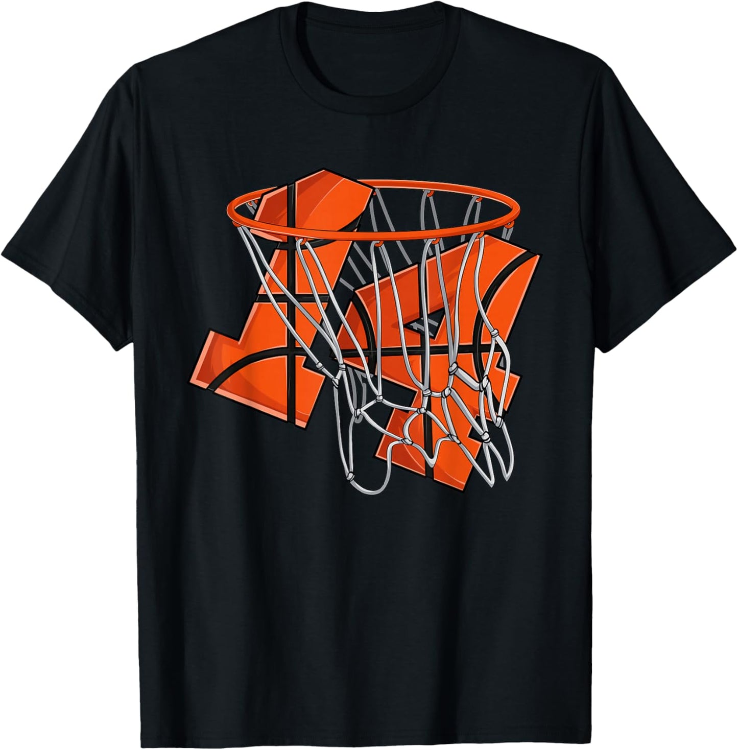 14th Birthday Basketball Shirt Kids, Boys 14 Year Old T-Shirt - T-Shirt | Black