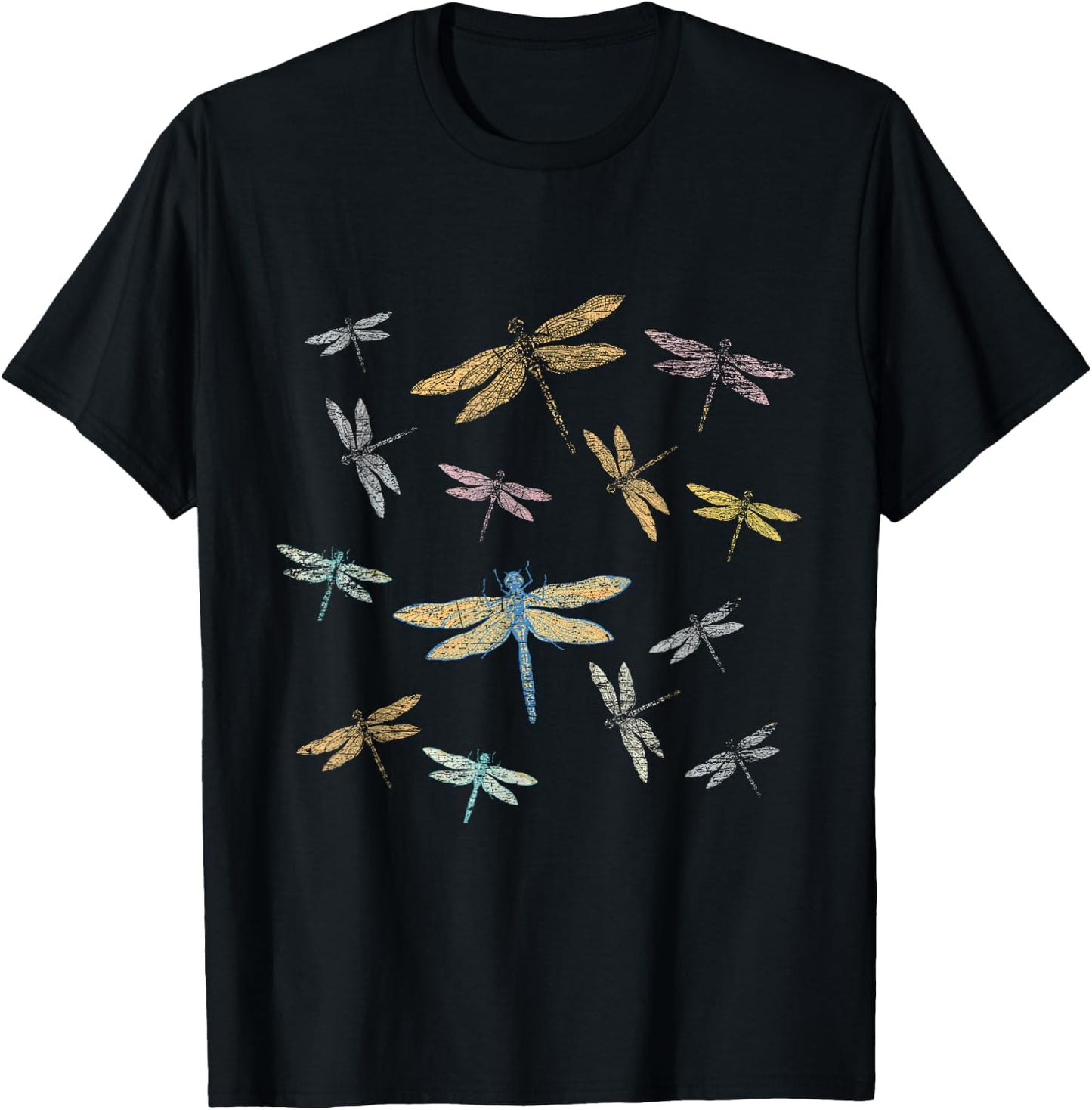 Retro Dragonfly T-Shirt - T-Shirt | Black