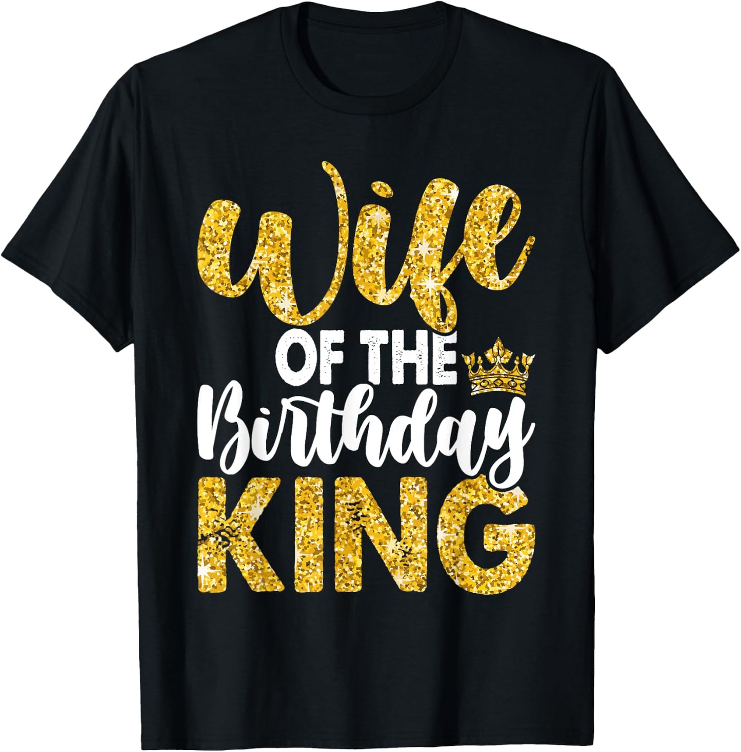 Wife Of The Birthday King Boys Bday Party T-Shirt - T-Shirt | Black