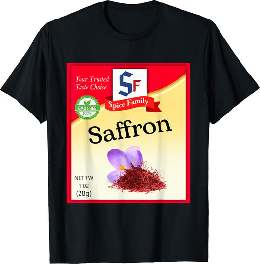 Saffron Condiment Costume Holiday Spice Costumes T-Shirt - T-Shirt | Black