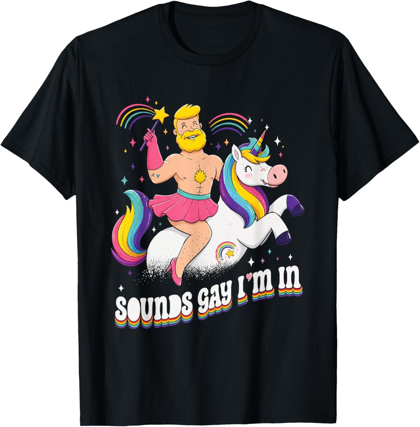 Klingt schwul I'm In Pride Rainbow Lustiges Einhorn Queer LGBTQ T-Shirt - T-Shirt | Black