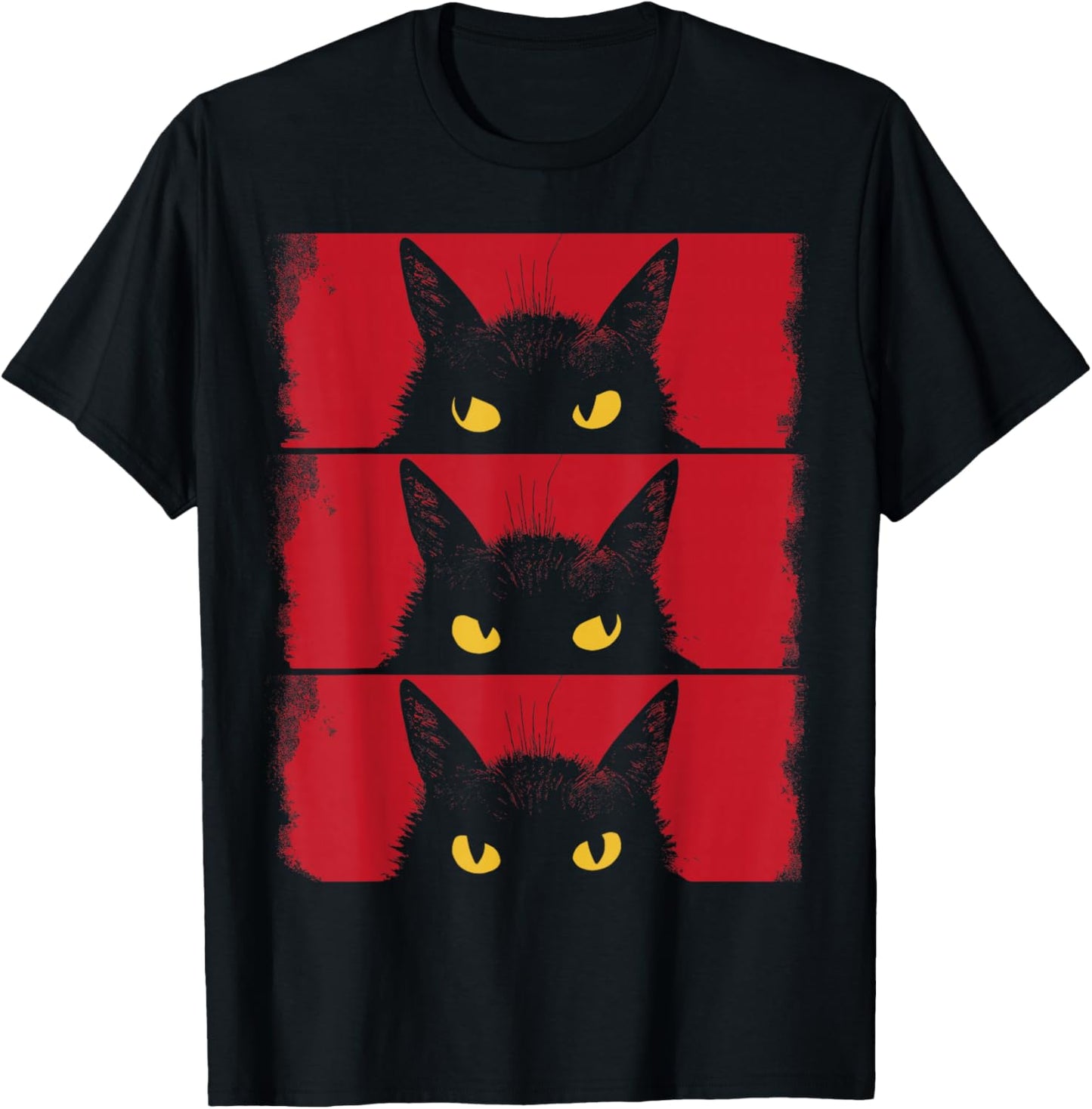 Cat Lover, Grumpy Black Kitten, Cat Mom, Cat Dad T-Shirt - T-Shirt | Black