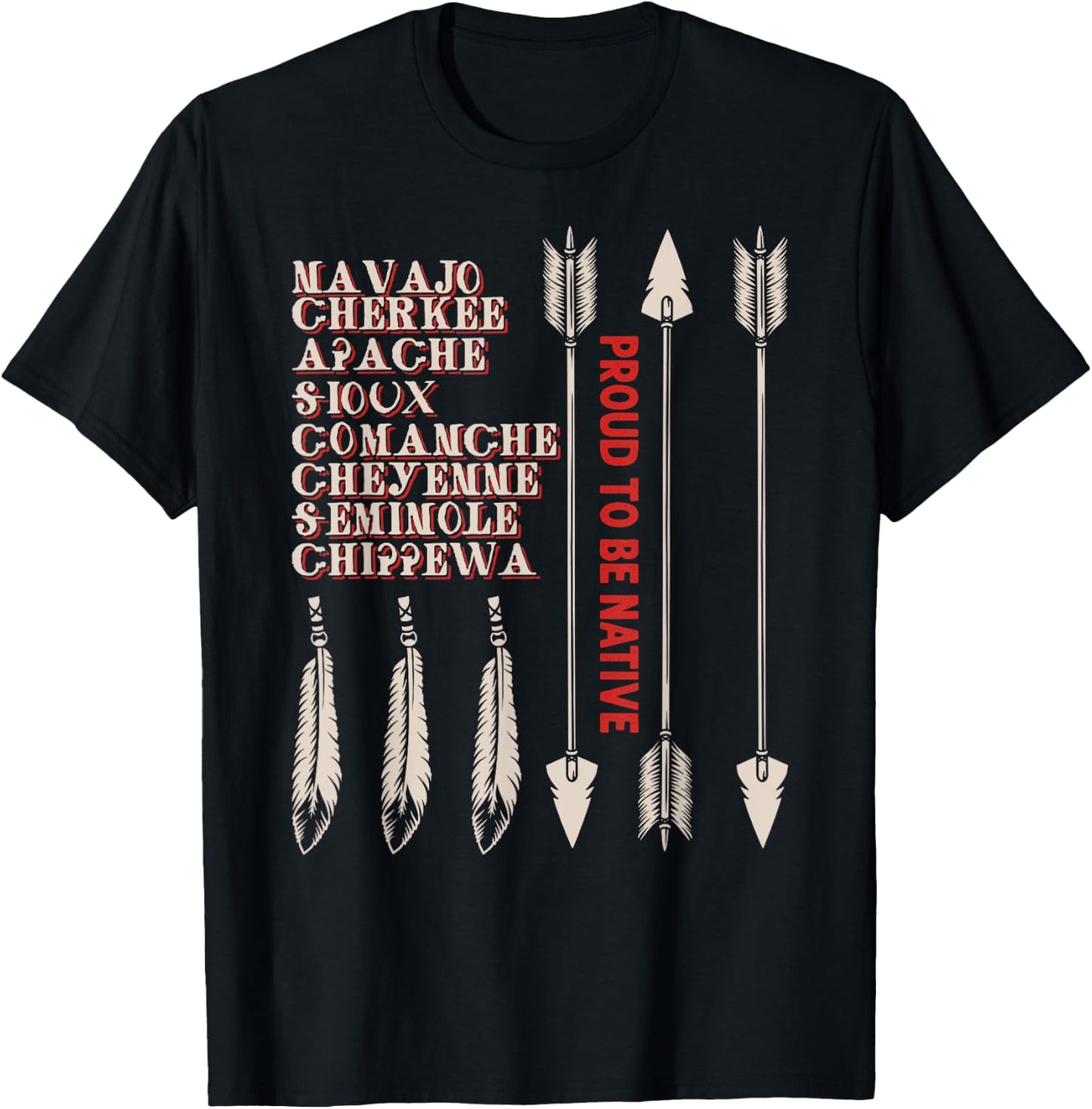 proud to be native Indian Native American Flag indigenous Kids Men T-Shirt - T-Shirt | Black