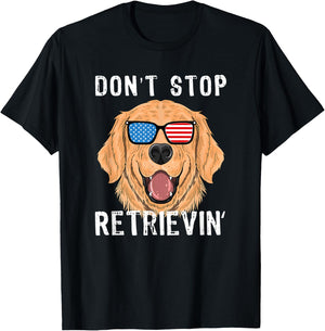 Vintage Don't Stop Retrieving Shirt Retriever Owners T-Shirt - T-Shirt | Black
