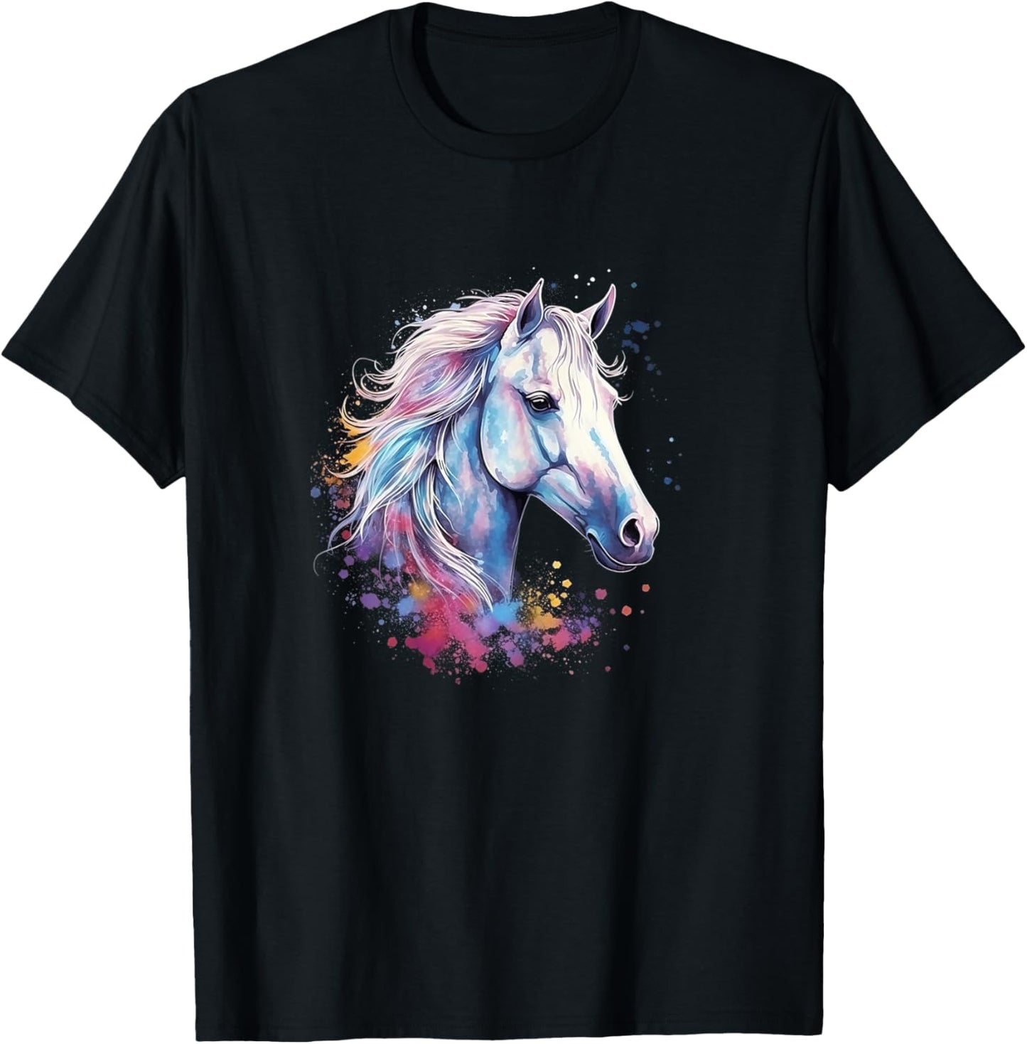 Colorful Horse T-Shirt - T-Shirt | Black
