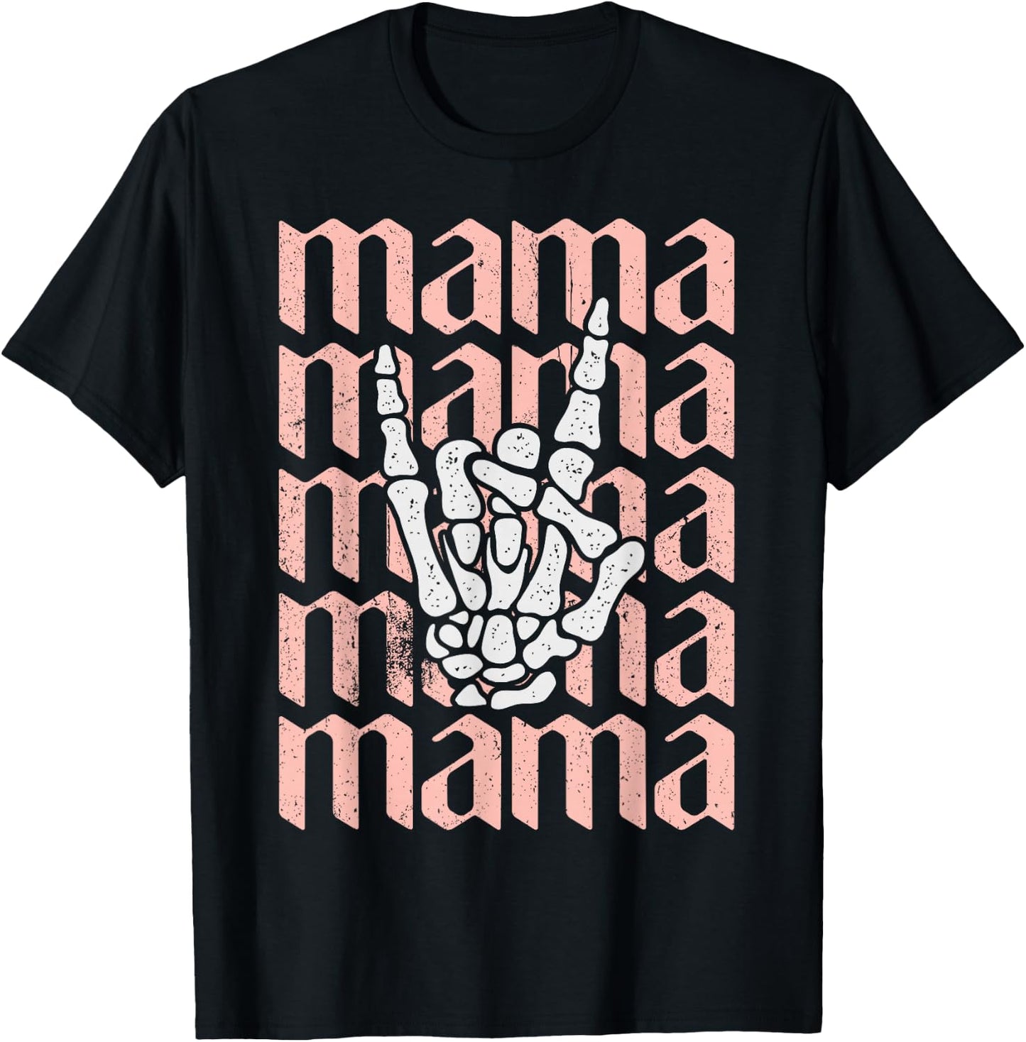 Mama Birthday, Mama Rocks Gifts, Rock and Roll Mother's Day T-Shirt - T-Shirt | Black