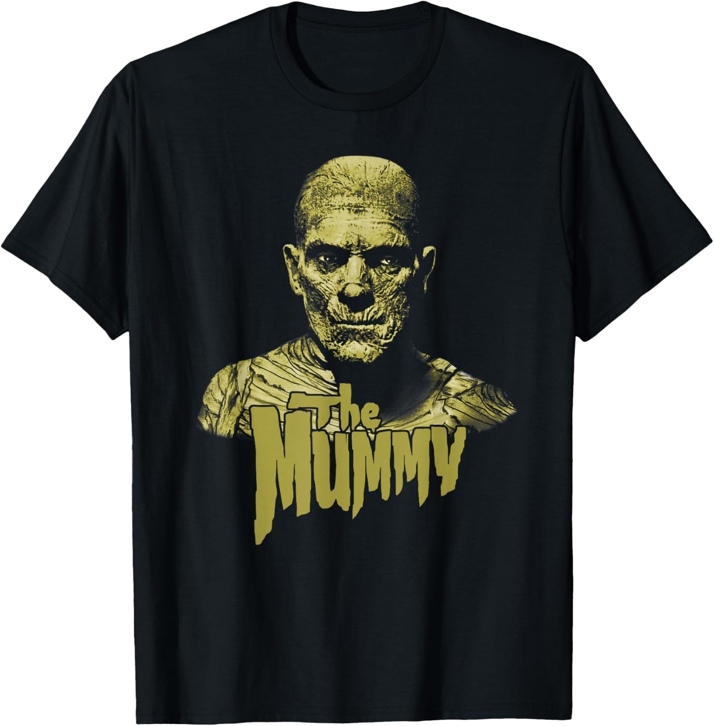 Universal Monsters The Mummy Dark Portrait T-Shirt - T-Shirt | Black