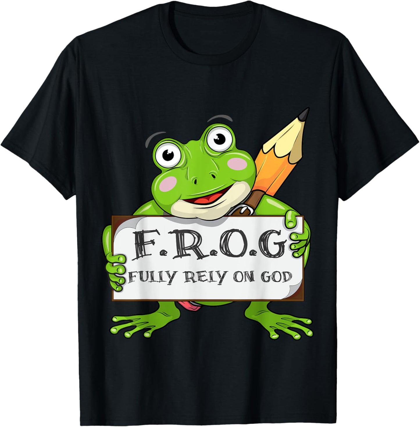 E-ZY Design+ Fully Rely On God Cool Jesus Cute Christian Lover gifts T-Shirt - T-Shirt | Black