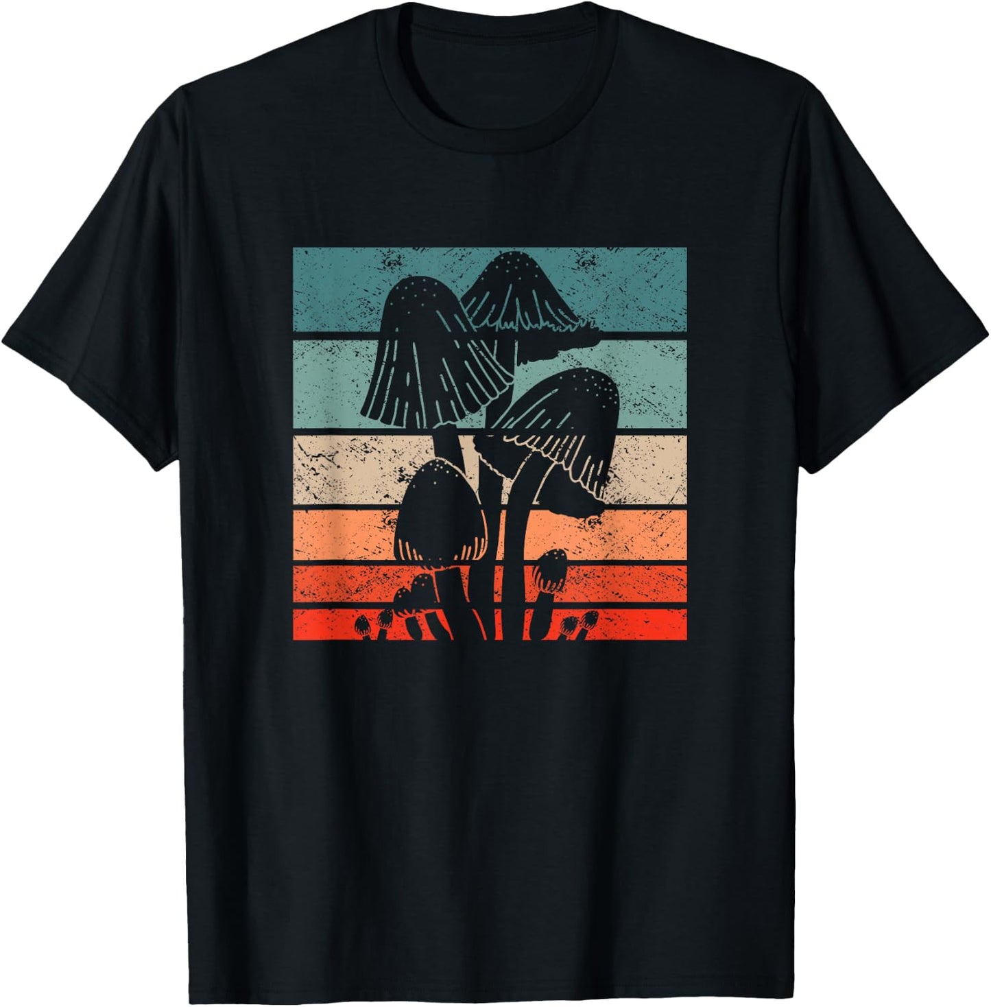 Retro Mushroom Collector Schwammerl - Vintage Mushroom Finder T-Shirt - T-Shirt | Black