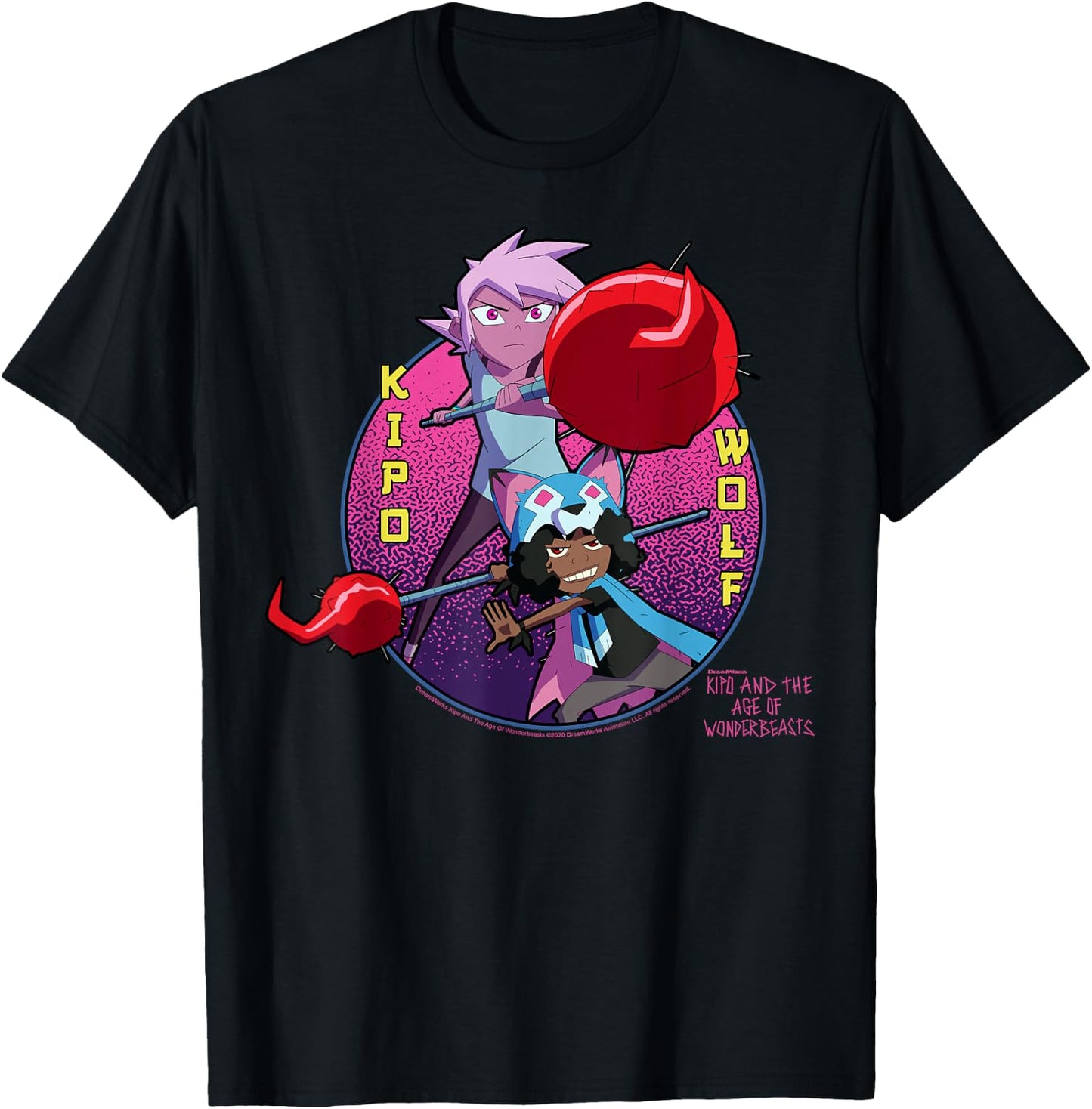 Kipo And The Age Of Wonderbeasts Kipo & Wolf T-Shirt - T-Shirt | Black