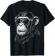 Chimpanzee Sunglasses Chimp Primate Wildlife T-Shirt - T-Shirt | Black