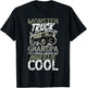 Monster Truck Grandpa Wheelie Cool Monster Truck Grandfather T-Shirt - T-Shirt | Black
