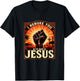 I Rebuke You In The Name Of Jesus Jesus Lovers Hand Fist T-Shirt - T-Shirt | Black