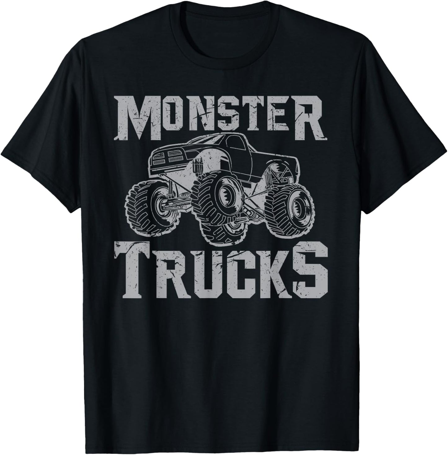 Monster Truck Shirt | Retro Vintage Off Road T-Shirt - T-Shirt | Black