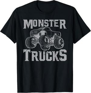 Monster Truck Shirt | Retro Vintage Off Road T-Shirt - T-Shirt | Black
