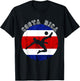 Costa Rican Soccer Team Vintage Costa Rica Flag Costa Rica T-Shirt - T-Shirt | Black