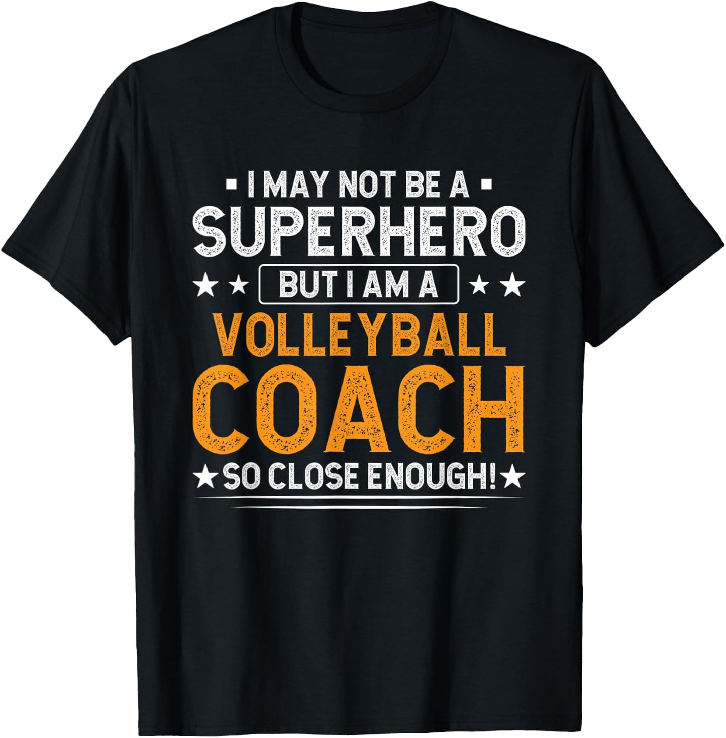 Superhero Volleyball Coach Funny Volleyball Coach Humor T-Shirt - T-Shirt | Black