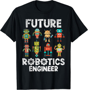 Future Engineer Robotics Robot Costume For Adults & Kids Boy T-Shirt - T-Shirt | Black