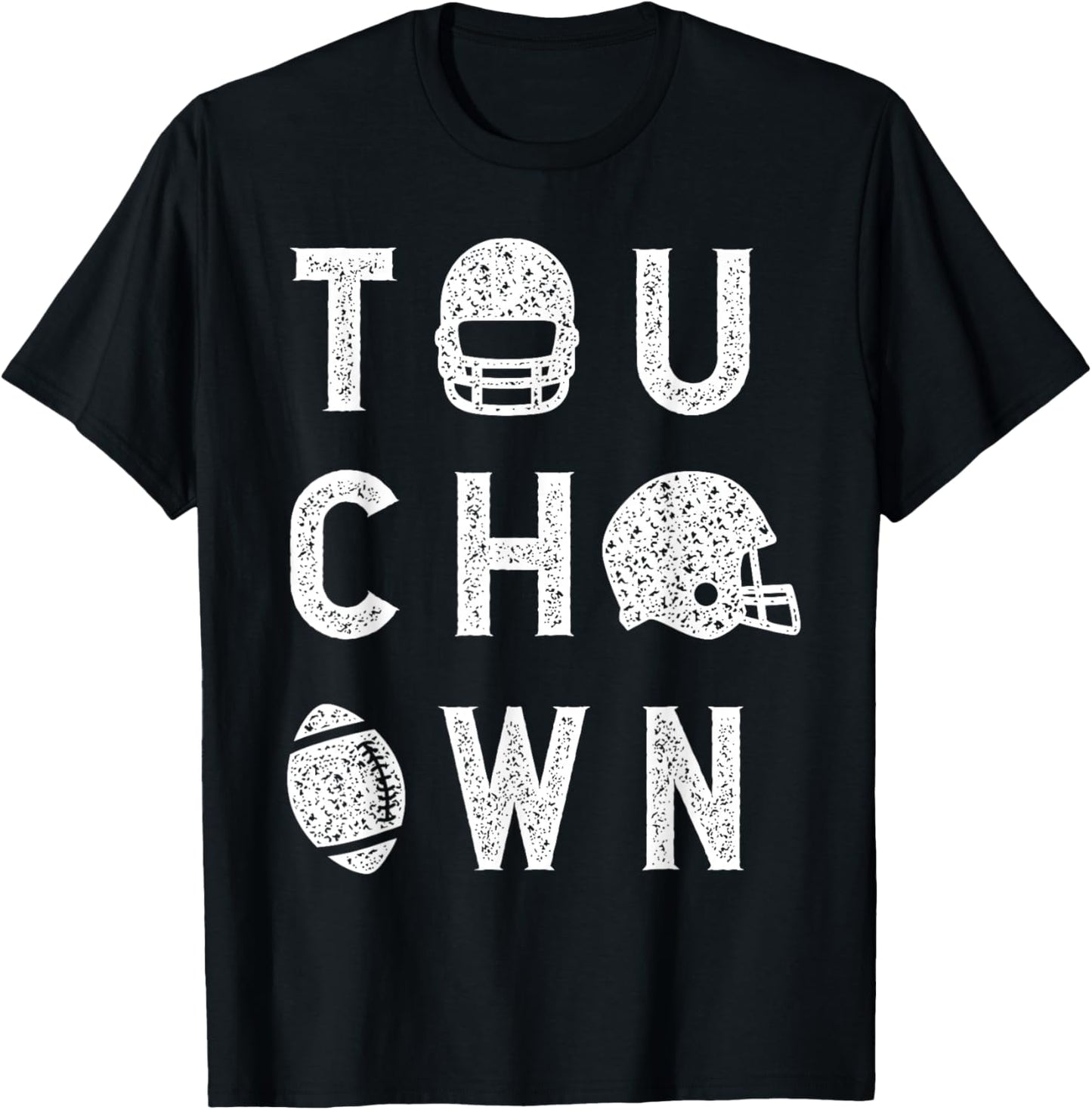 Touchdown Season American Football Game Day Thanksgiving T-Shirt - T-Shirt | Black