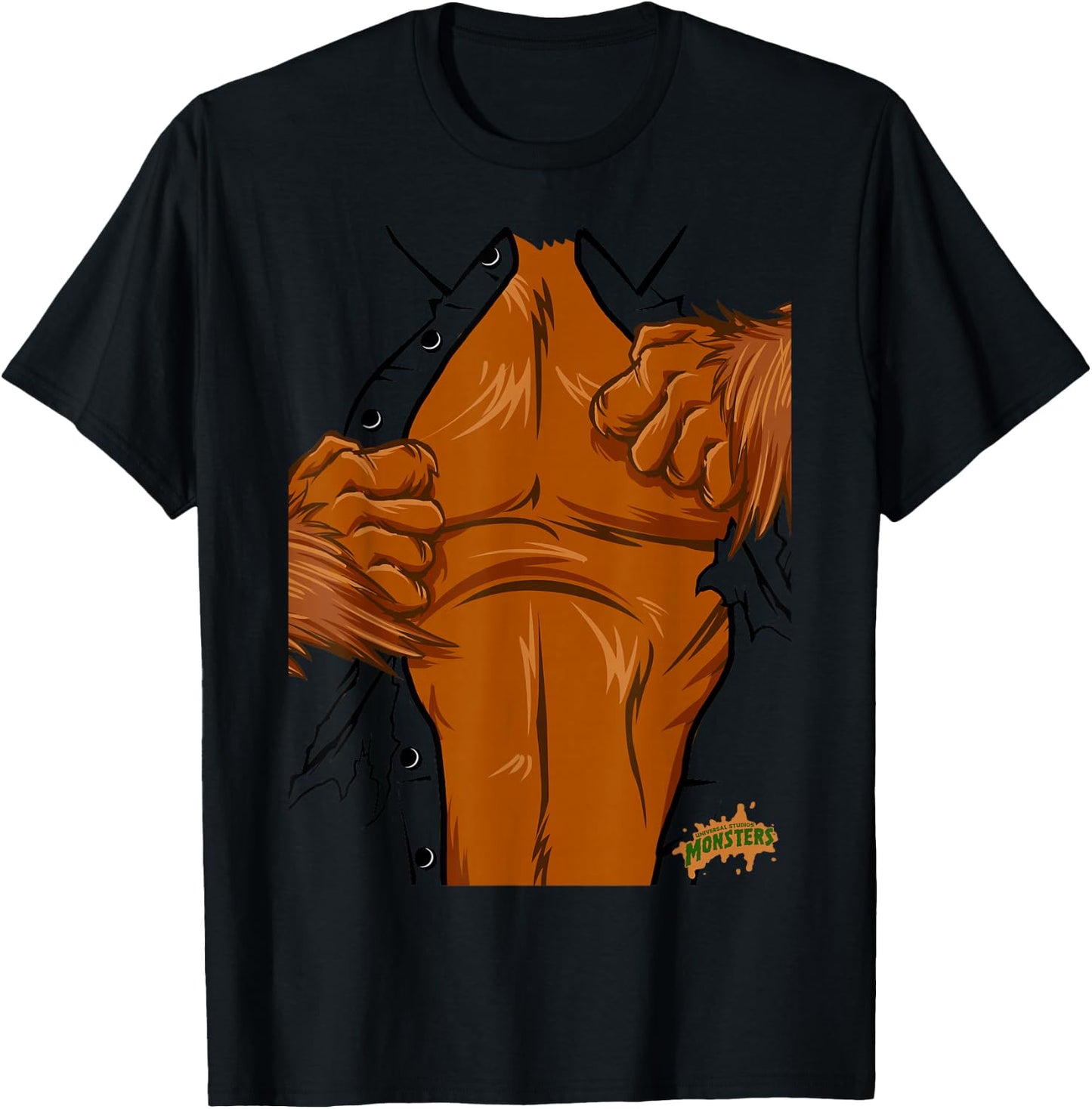 Universal Monsters The Wolf Man Costume T-Shirt - T-Shirt | Black