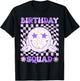 Birthday Squad Daisy Flower Matching Birthday Family Group T-Shirt - T-Shirt | Black