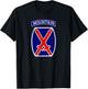 Patriotic Veteran Military Distressed 10th Mountain Division T-Shirt - T-Shirt | Black