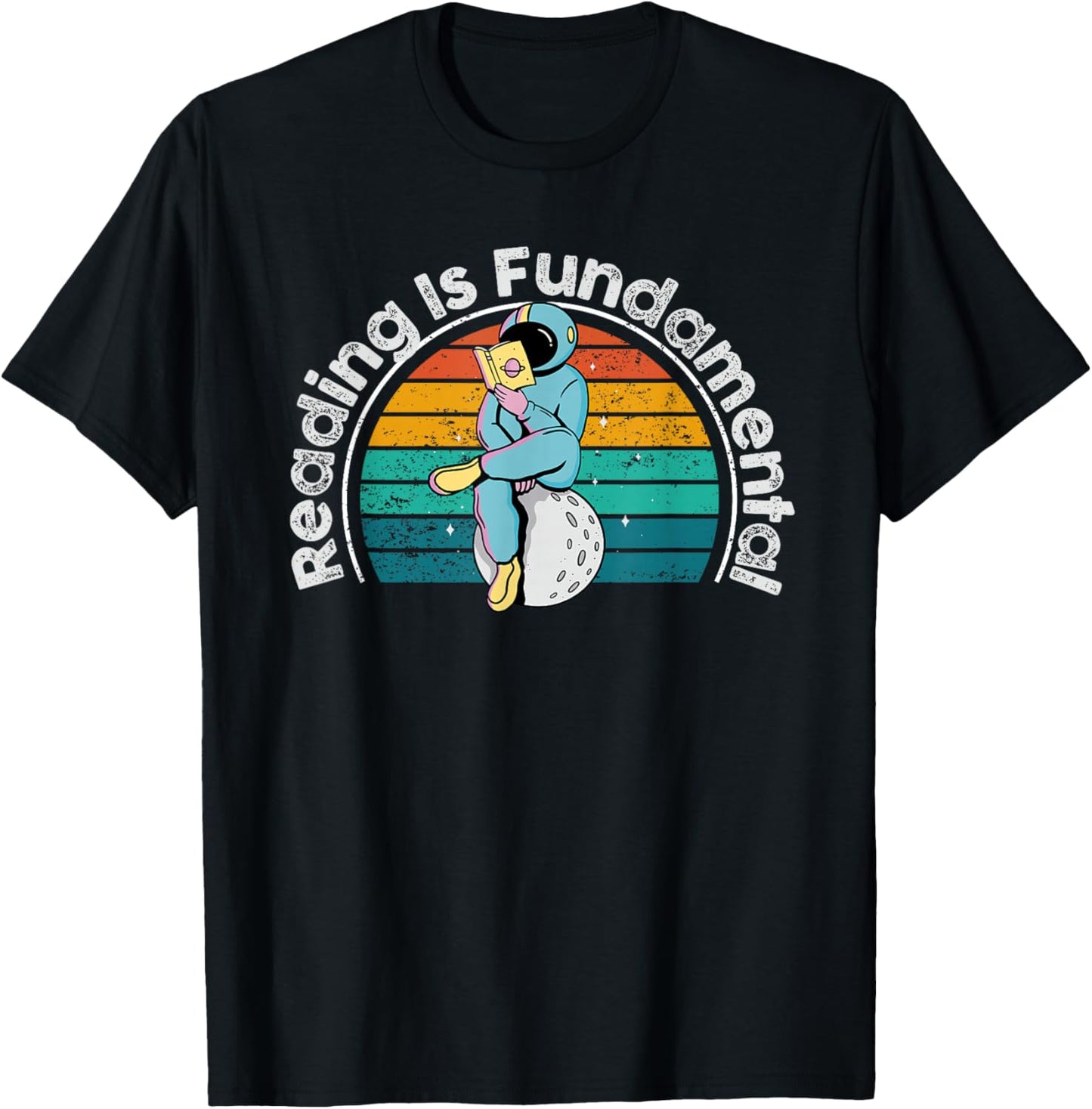 Reading Is Fundamental Geeky Bookworm Poetry Literature T-Shirt - T-Shirt | Black