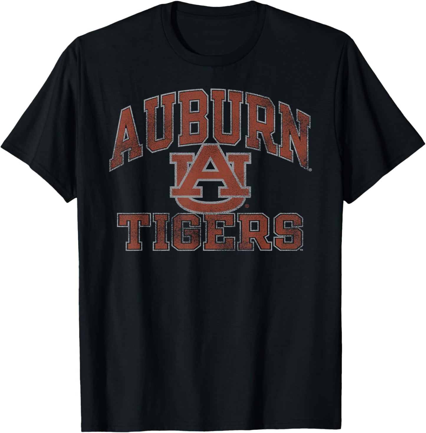 Auburn Tigers Vintage Worn Navy Officially Licensed T-Shirt - T-Shirt | Black