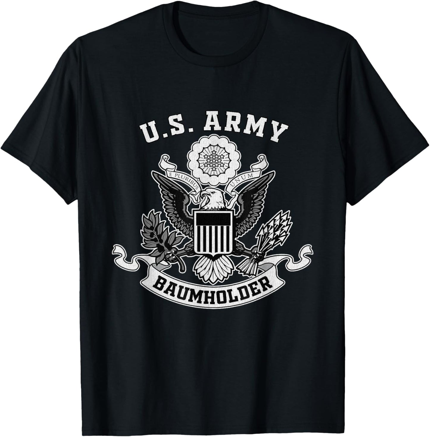 Baumholder Germany Military Base Eagle Emblem Vintage Gifts T-Shirt - T-Shirt | Black