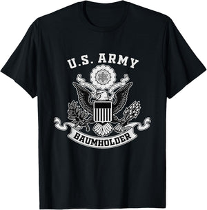 Baumholder Germany Military Base Eagle Emblem Vintage Gifts T-Shirt - T-Shirt | Black